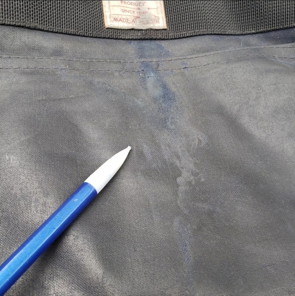 Filson 70112  Tin Cloth Medium Field Bag Messenger Navy Blue Made in USA - Picture 4 of 6